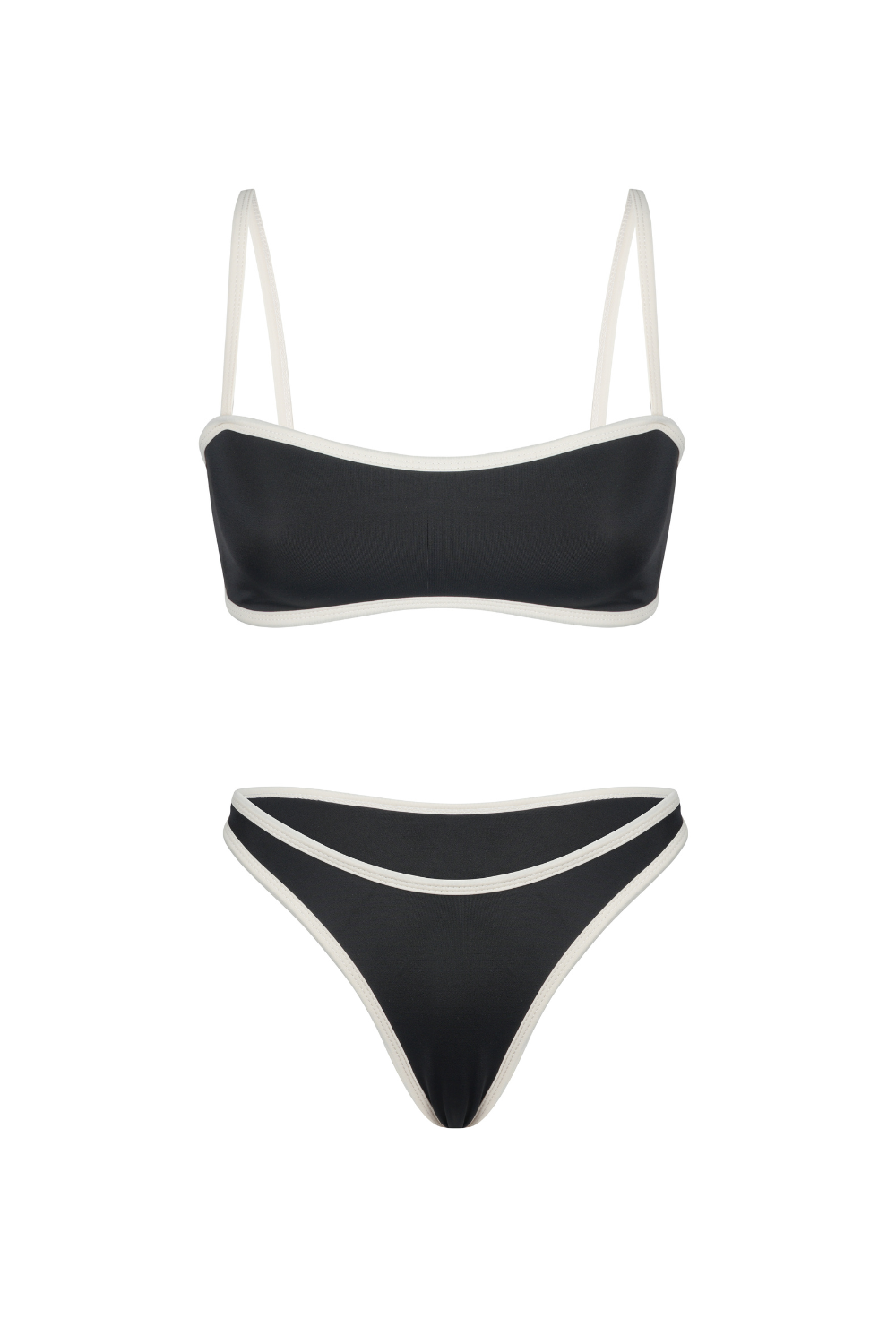 Capri Black/Ivory - Bikini Bottom