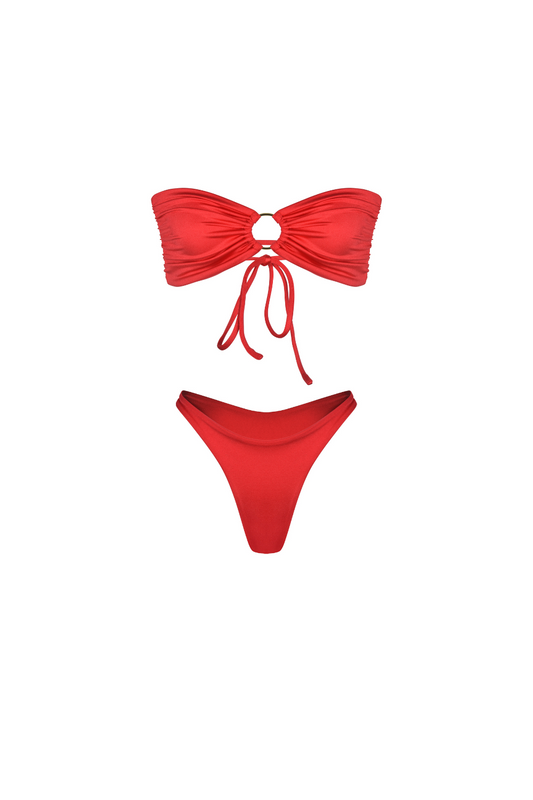 Gigi Bandeau - Scarlet Red